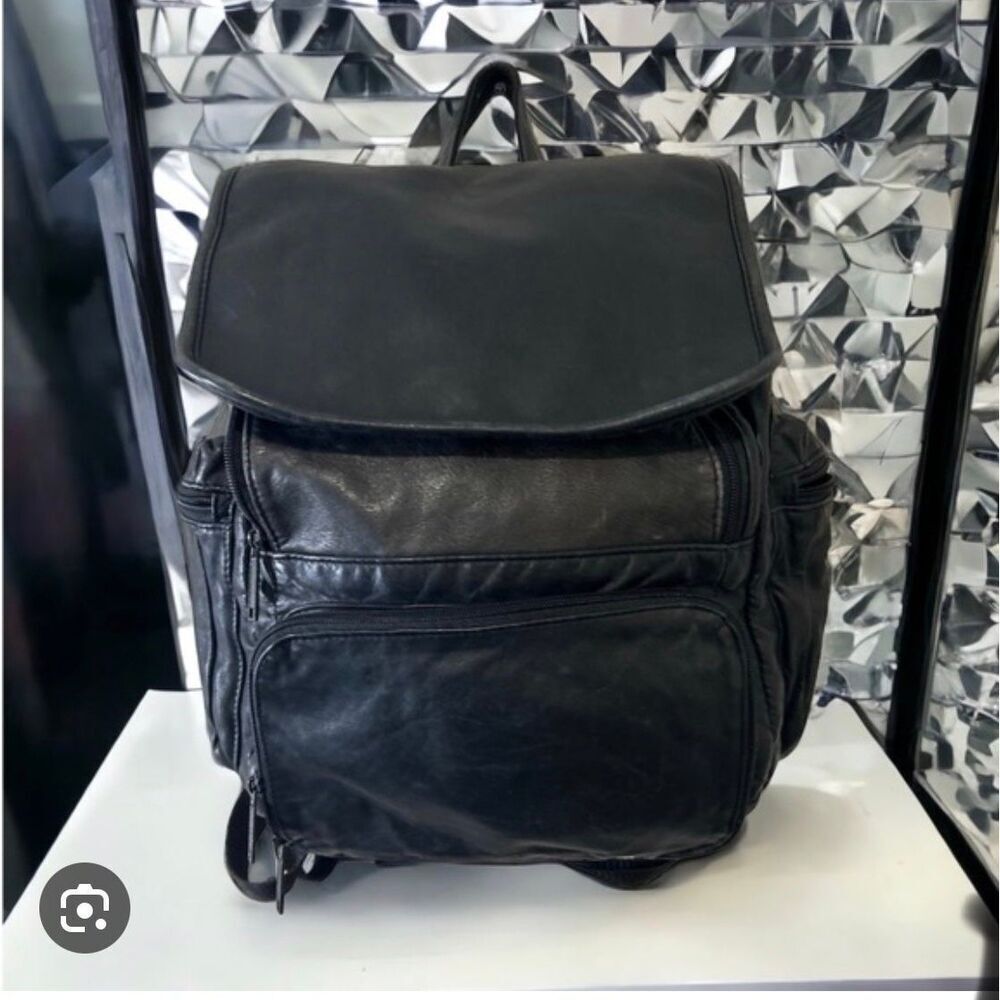 M Wilsons leather og vintage black leather minibag  mini backpack